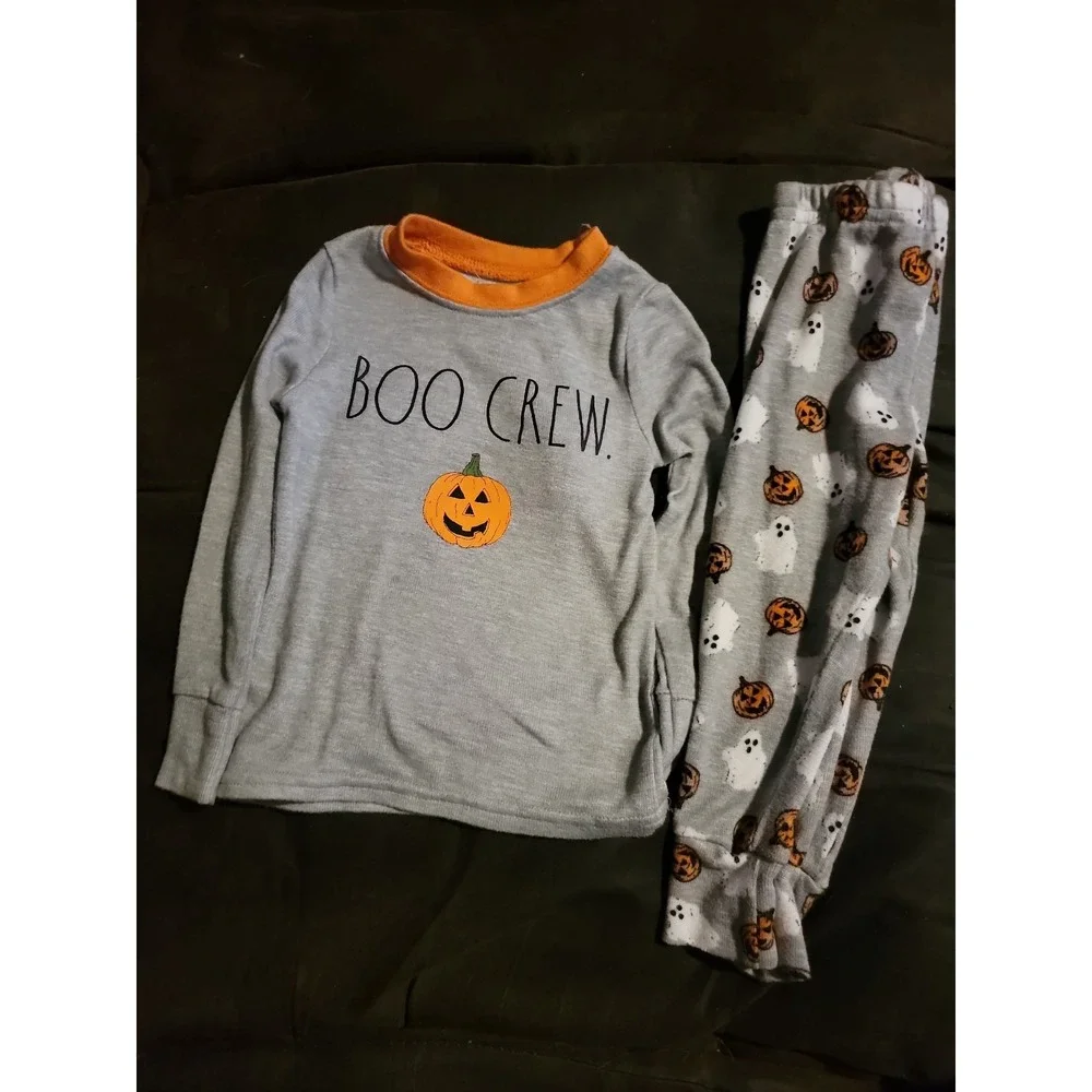 Rae Dunn Halloween boo crew pajamas size 2t